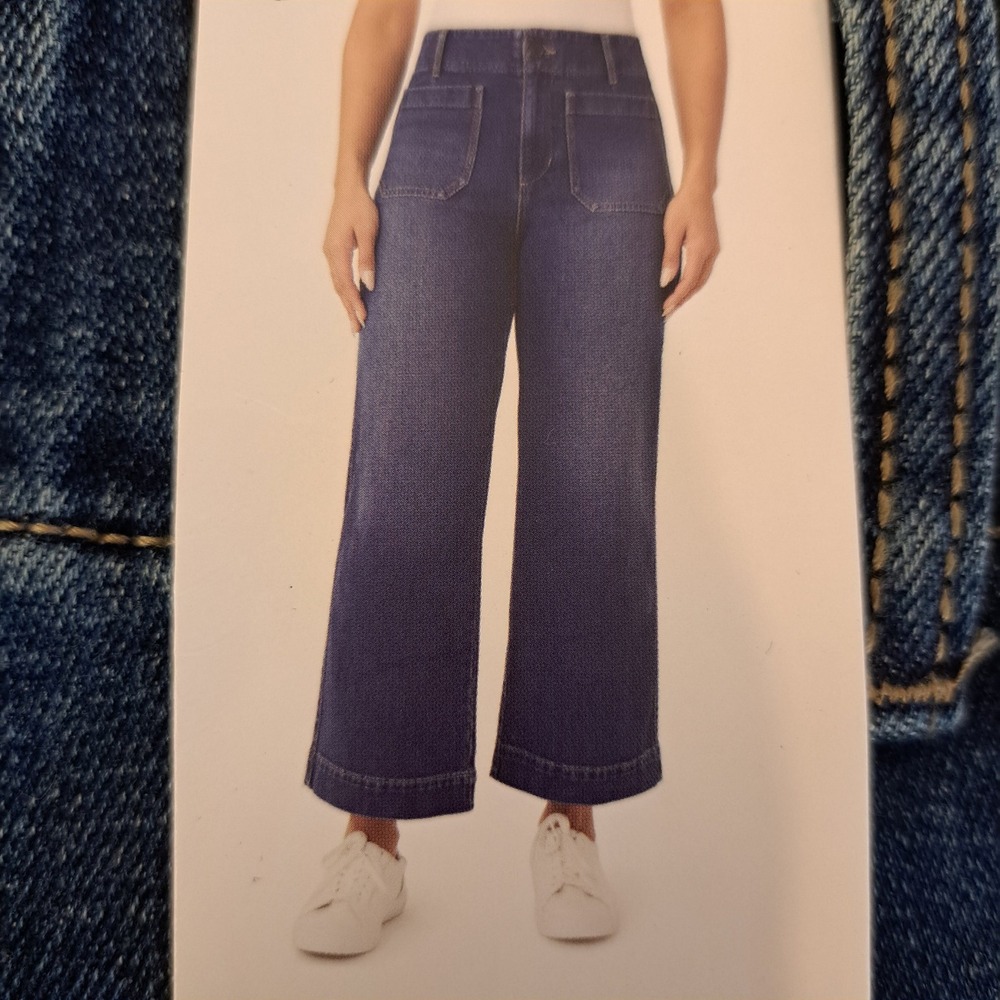 Scotch & Soda Womens Jeans 8 Dark Blue NWT Wide Leg Utility 1721-450